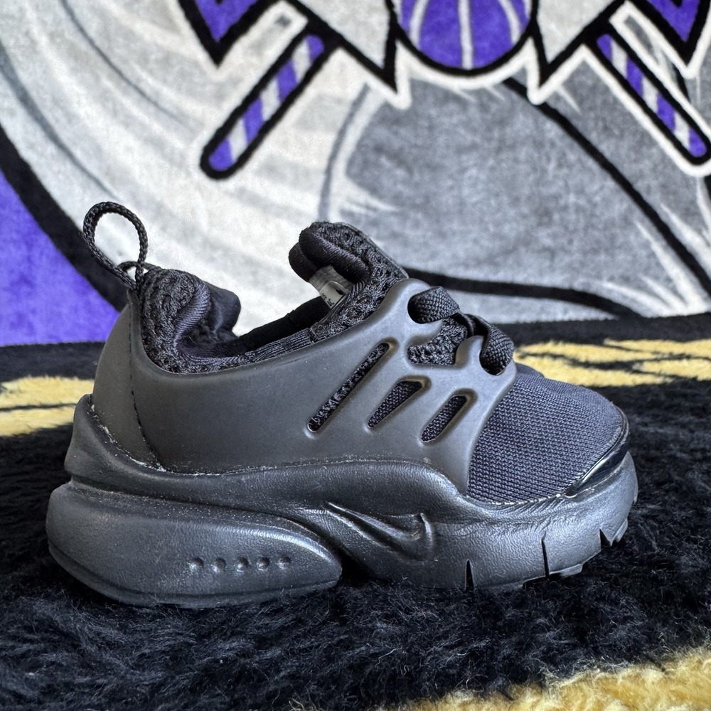 Size 4c - Nike Little Presto Toddler Slip On Shoes Sneakers- Black- 844767-003